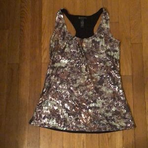 Disco sequin tank top